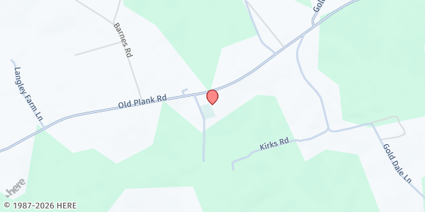 Map showing New Hope Baptist Church at 32250 Old Plank Rd., Gold Dale, VA