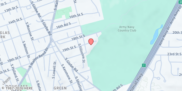 Map showing Our Lady Queen of Peace Church Food Pantry at 2700 19th Street South, Green Valley, VA