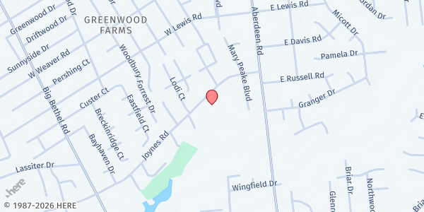 Map showing Joynes Road Church of God - Mobile Food Pantry Distribution Site at 31 Joynes Rd, Hampton, VA