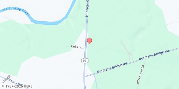 Map showing Moments Of Hope Outreach at 13400 Hanover Courthouse Road, Hanover, VA