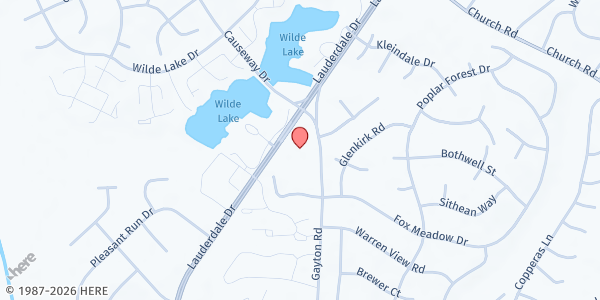 Map showing Discovery United Methodist Church at 13000 Gayton Road, Henrico, VA