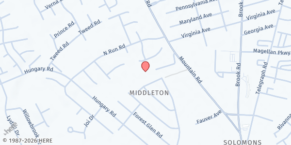 Map showing Mount Olive Outreach at 8775 Mount Olive Avenue, Henrico, VA