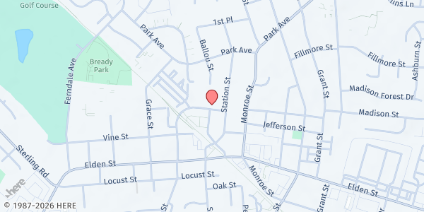 Map showing Faith Social Services at 795 Center St, Herndon, VA