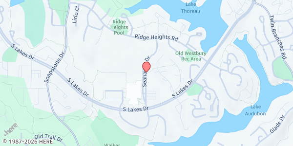 Map showing South Lakes High School PTSA Food Pantry at Seahawks Drive, Herndon, VA