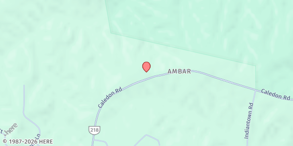 Map showing First Baptist Ambar Church at 9469 Caledon Rd, King George, VA