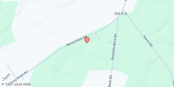 Map showing Holy Tabernacle of God Food Pantry at 2143 Merry Point Rd., Lancaster, VA