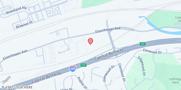 Map showing St. John's Community Service Center at 4700 Eisenhower Avenue, Landmark, VA