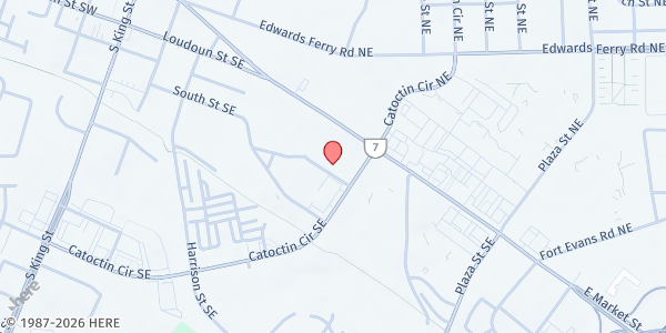 Map showing Mobile Hope at 302 Parker Court SE, Leesburg, VA