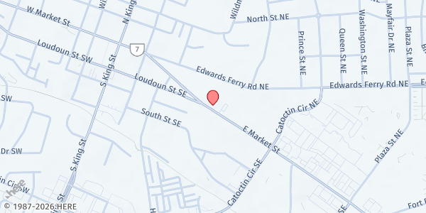 Map showing Tree of Life Ministries - Leesburg at 316 E. Market St., Leesburg, VA