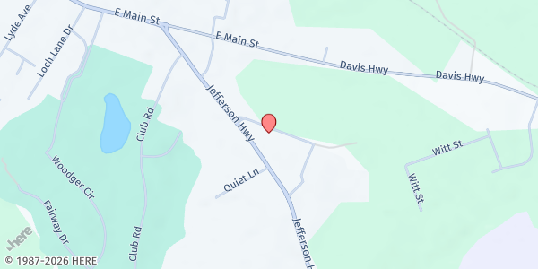 Map showing Living Water Fellowship - Food Distribution Center at 115 Jefferson Hwy # 105, Louisa, VA