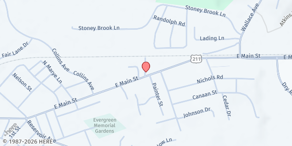 Map showing Arise of Page County at 1207 East Main Street, Luray, VA