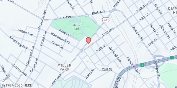 Map showing Change Me Ministries at 2310 Fort Ave, Lynchburg, VA