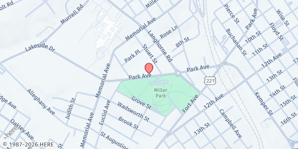 Map showing Salvation Army - Lynchburg at 2215 Park Ave, Lynchburg, VA