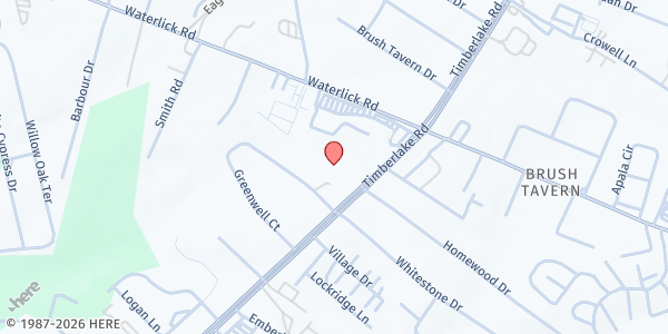 Map showing Timberlake Church at 21649 Timberlake Rd, Lynchburg, VA