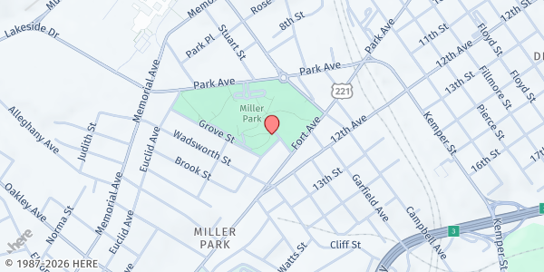 Map showing Tree of Life Ministries at 2027 12th Street, Lynchburg, VA