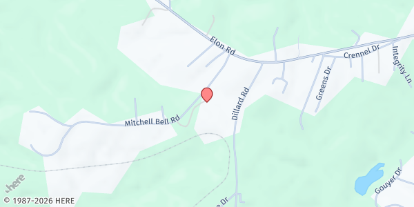 Map showing Neighbors Helping Neighbors at 151 Mitchell Bell Road, Madison Heights, VA