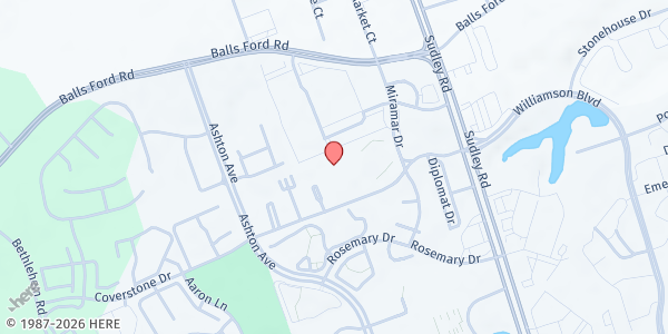 Map showing Coverstone Apartments at 10934 Coverstone Dr., Manassas, VA