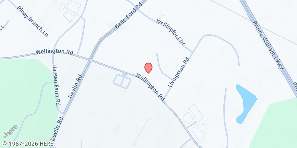 Map showing House of Mercy at 8154 Flannery Court, Manassas, VA