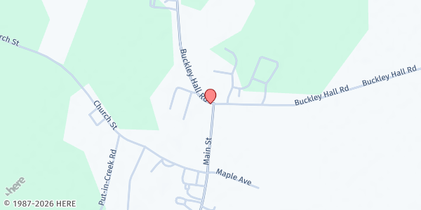 Map showing Hands Across Mathews at 10878 Buckley Hall Road, Matthews, VA