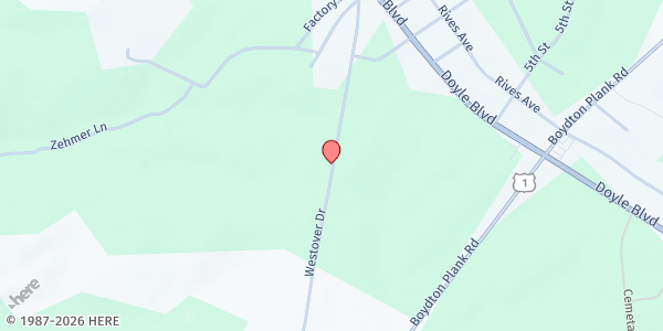 Map showing Grace Community Ministries, Inc. at 207071st Street, McKenney, VA