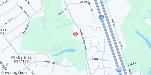 Map showing Mechanicsville Christian Center at 8061 Shady Grove Road, Mechanicsville, VA