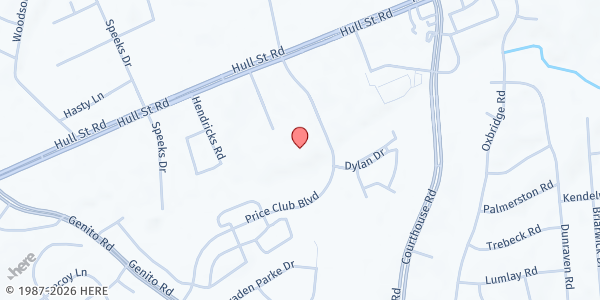 Map showing Journey Christian Church at 3700 Price Club Blvd., Midlothian, VA