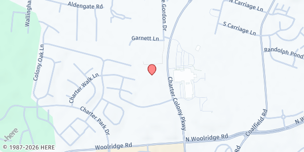 Map showing KingsWay Community Church at 14111 Sovereign Grace Drive, Midlothian, VA