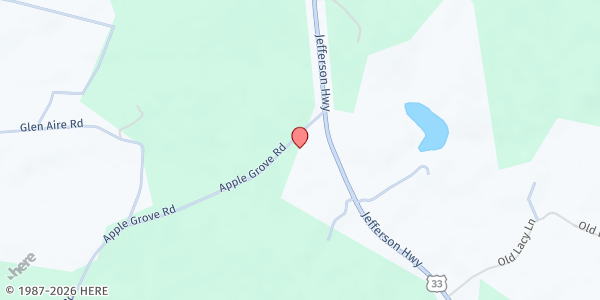 Map showing Lifesong Community Church at 2352 Apple Grove Rd., Mineral, VA