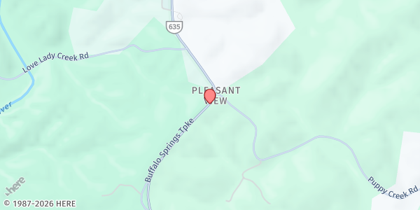 Map showing New Prospect Baptist Church at 2209 Buffalo Springs Tpke., Monroe, VA