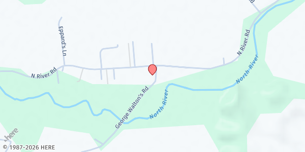 Map showing Stokesville Community Church at 1069 N River Rd, Mt Solon, VA