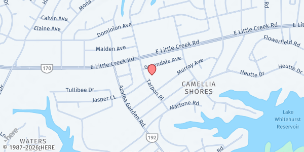 Map showing The Garden Food Pantry at 2709 Greendale Ave, Norfolk, VA