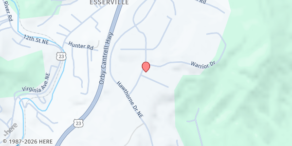 Map showing Food Bank of Wise County Inc at 200 Industrial Dr NE, Norton, VA