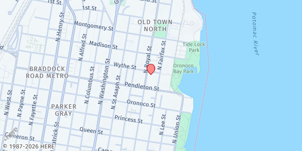 Map showing Ladrey Apartments at 300 Wythe Street, Old Town North, VA