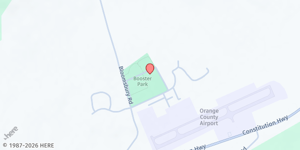 Map showing Booster Park at 11177 Bloomsbury Rd., Orange, VA