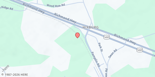 Map showing Pamplin Ruritan Baseball Fields at 2732 Pamplin Road, Pamplin, VA