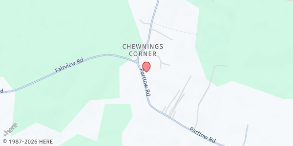 Map showing Partlow Ruritan Building at 3229 Partlow Rd, Partlow, VA