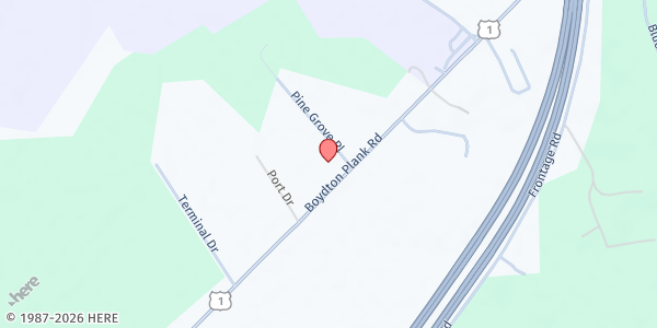 Map showing Emmanuel Church of God In Christ at 7204 Boydton Plank Road, Petersburg, VA