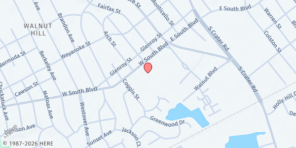 Map showing Shiloh SDA Food Pantry at 310 West South Boulevard, Petersburg, VA