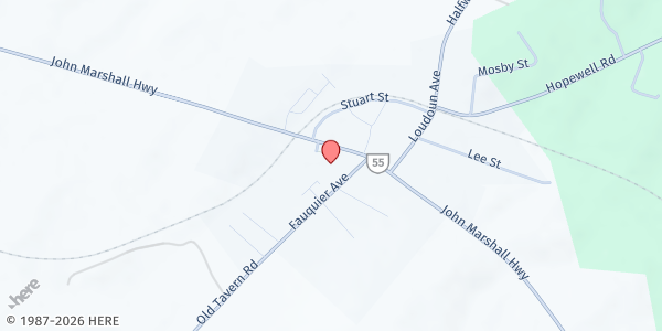 Map showing Peas & Grace Food Pantry - Grace Episcopal Church at 66507 Main Street, The Plains, VA