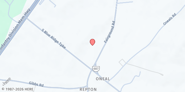 Map showing Madison Emergency Services Assoc. - Pratts at 927 Orange St., Pratts, VA