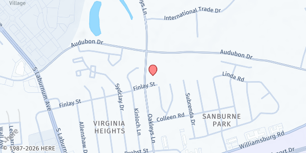 Map showing City Church Food Pantry at 4700 Oakleys Lane, Richmond, VA