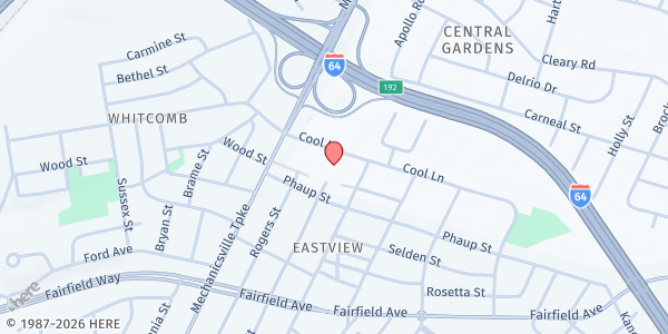 Map showing Faith Community Baptist Church at 1903 Cool Ln, Richmond, VA