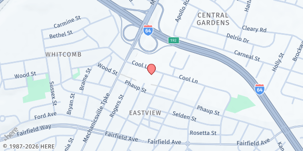 Map showing Faith Community Baptist Church at 1903 Cool Lane, Richmond, VA