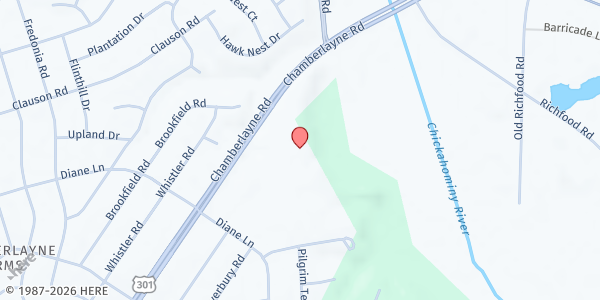 Map showing Faith Landmarks Ministries at 8491 Chamberlayne Rd, Richmond, VA