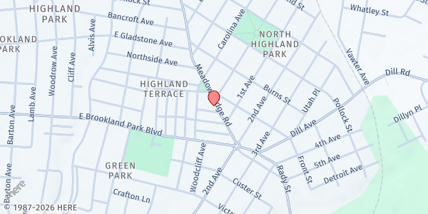 Map showing Northside Outreach Center - Food Distribution Center at 3080 Meadowbridge Road, Richmond, VA