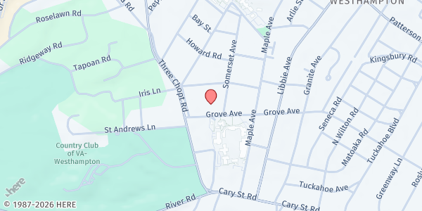 Map showing St. Stephens Episcopal at 6000 Grove Avenue, Richmond, VA