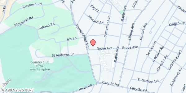Map showing St. Stephens Episcopal at 6000 Grove Ave, Richmond, VA