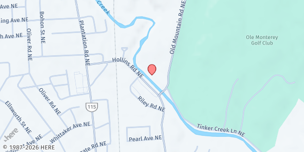 Map showing Hollins Road Baptist Church - Food Distribution Center at 3502 Old Mountain Rd NE, Roanoke, VA