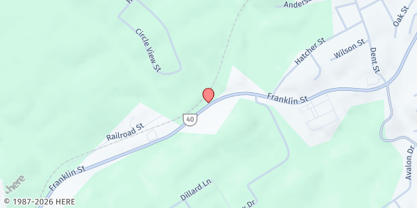 Map showing God's Provision - Rocky Mount at 1549 Franklin St., Rocky Mount, VA