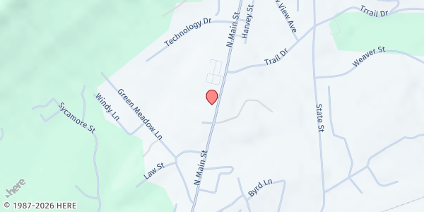 Map showing Stepping Stone Mission at N. Main St. 1105, Rocky Mount, VA